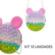 Bolsa Infantil Pop It Anti Estresse Silicone Colorida Revenda BL801 Ki