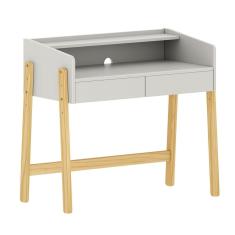 Mesa Play com Pé Regulável - Cinza Beton