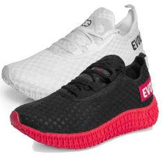 Tênis Masculino Esporte Malha Respirável Fecho Cadarço Kit 2-Masculino