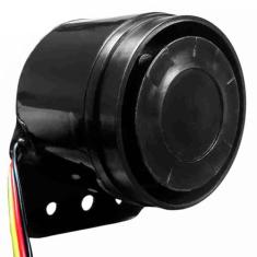 Sirene De Ré Com Redutor De Som Bivolt 12v 24v Preta Dni