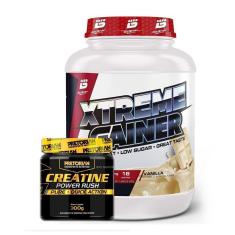 Kit Xtreme Gainer 3Kg Bio Sports USA + Creatina Power Rush 300g Pretorian-Unissex
