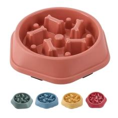 Tigela de alimentação lenta para cães – prato interativo de ração para cães para raças, tigela de alimentação lenta projetada para comer lentamente, promove digestão saudável e evita inchaço,