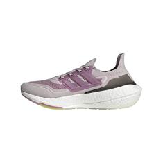 adidas Tênis de corrida feminino Ultraboost 21, Roxo gelo/branco/tom rosa, 36