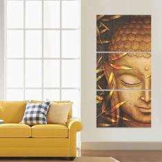 Quadro Decorativo Buda Vertical Para Sala Hall Corredor