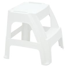 Banqueta Escada Tramontina Paiva em Polipropileno Branco