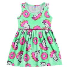 Vestido Infantil Unicórnio Erva Doce - Marlan