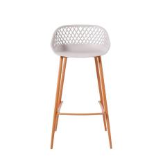 Banqueta Monaco Assento em Polipropileno e Base em Aço Fratini