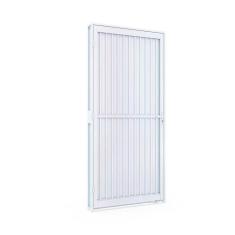 Porta de Aço de Giro Calha 215x85cm Aço Pronto Riobras Branco