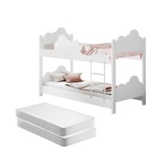 Beliche Sonho Doce Branca com Colchões - Mais de Casa