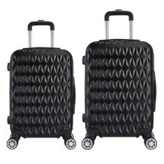 Kit Mala de Viagem 2 Peças Bordo e M - C/ 4 Rodinhas 360º - EAGLE, Pre