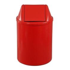 Lixeira Plástica Com Tampa Vai-vem 50 Litros - JSN, Azul