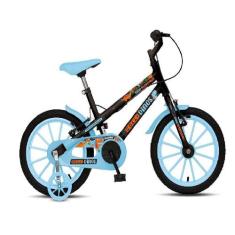 Bicicleta Colli Aro 16 Dinos Preto/azul