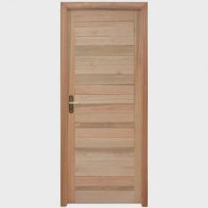 Porta de Madeira Lambril 213x94cm com Batente 9,4cm ewk P28 M30 Rondosul