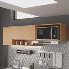 Armário Aéreo de Cozinha 190cm 2 Portas Alice