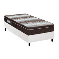 Cama Box Solteiro: Colchão Ortopédico Ortobom Light OrtoPillow + Base 