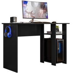 Mesa Gamer Slim Preto Fosco Texturizado Plla