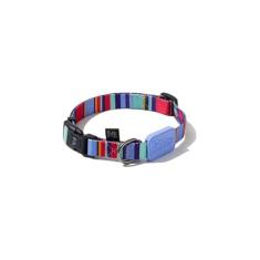 Coleira Ajustável para Cães Raios e Listras Violeta - G