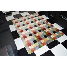 Tapete Pathwork Retangular Veludo 60x120 cm Colorido