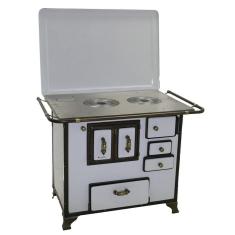 Fogão a Lenha Barroco Gabinete Venâncio 03 Branco 3bgetbr