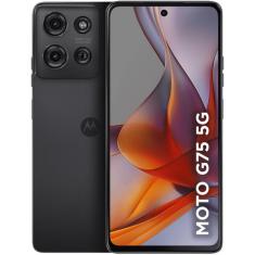 Smartphone Motorola Moto G75 5G 256GB Tela FHD+ 6.8" 12GB RAM BOOST Câmera SONY 50MP Selfie 16MP - Preto
