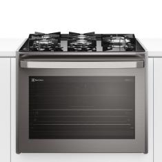 Fogão de Embutir 5 Bocas a Gás Electrolux FE5EC Mesa de Vidro Acendimento Automático Cinza 110V