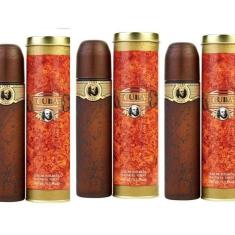 Kit 3 Perfumes Cuba Gold Masculino Edt 100 Ml