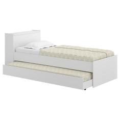 Bicama com Colchão Incluso e Baú Embutido Multimóveis FG5009 Branca