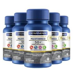 Kit 5 Polivitamínico Sênior Catarinense 60 Cápsulas