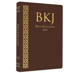 Bíblia King James BKJ 1611 Ultrafina Slim Marrom