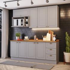 Cozinha Compacta 5 Peças Com Tampo Amy Casa 812 - Cinza