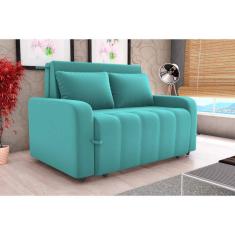 Sofá Cama Amora Veludo Verde Menta E437 - Matrix