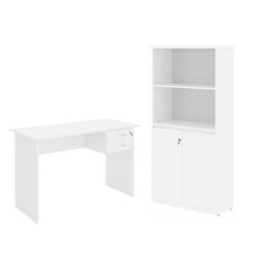 Escrivaninha E Armario Estante Filipinas Branco