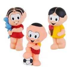 Kit Com 3 Bonecos Mordedor Para Bebê Turma Da Mônica Vinil - Mônica Ma