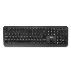 Teclado sem Fio Concavo Conexao 2.4GHZ USB 13 Teclas Multimídia Preto - TC297