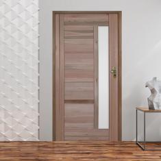 Kit Porta de Madeira bbb 210x82cm Batente 11cm Fechadura Stilo Rodam