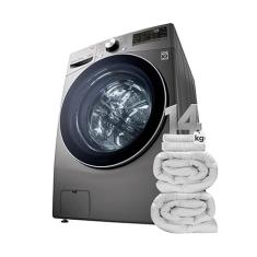 Lava e Seca Smart LG 14kg Aço Escovado com Inteligência Artificial AIDD™  WD14EGS62A - 220v - WD14EGS62A