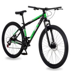 Bicicleta Aro 29 Gott 21 Marcha Câmbio Shimano Freio A Disco 21 Preto Verde