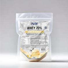 Whey Protein Concentrado 70% 450g Pure Athletic Sabor:Creme de baunilha
