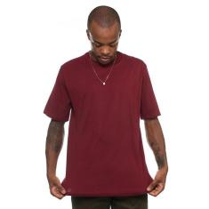 Camiseta Vermelho Bordô Masculina Di Nuevo 100% Algodão-Masculino