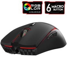 Mouse Gamer Jogo Macro Crypto VX7 Fantech 8000DPI 6 Botões-Unissex