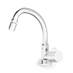 Torneira para Cozinha de Mesa Bica Móvel Arejador Articulado Fit Celite Cromado