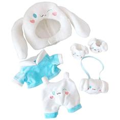 Roupas de pelúcia Doll Dressup, terno azul para cães, 20 cm, brinquedos bonecos