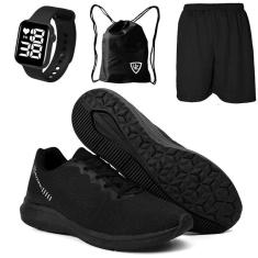 Tenis Esportivo 2000 Masculino Feminino Corrida Academia  Leve Novo + Relogio Short Mochila-Unissex