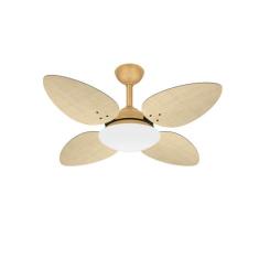 Ventilador Teto Dourado Silencioso 4 Pás Pétalo Ventax 110V, 110V