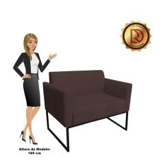 Namoradeira Marisa Suede Marrom Preto