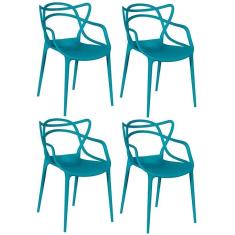 Kit 4 Cadeiras Allegra - Turquesa