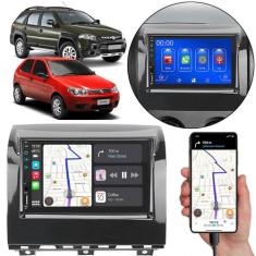 Kit Multimídia Carplay Palio 2014-2017 7 Pol MP5 Touch-screen + Câmera