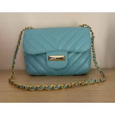 Bolsa pequena mini feminino lateral ombro tiracolo alça corrente - MAN