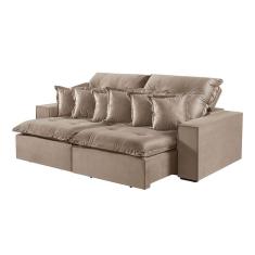 Sofá 4 Lugares Retrátil e Reclinável M-144 Veludo Martins