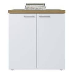 Balcao Multiuso Tampo Tamburato 70cm Olmo Branco Tok Arty Olmo Branco